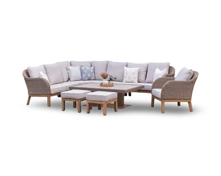 Wrottesley Cosy Corner Lounge Set + Armchair - Natural - image 2